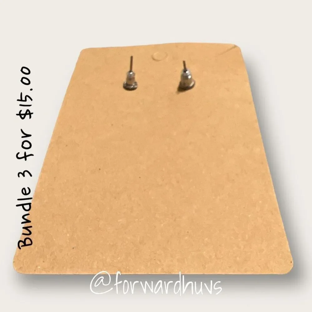 Bundle 3 for $15 Fancy Silver Tone Dangle Earrings